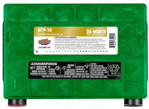 Interstate Battery MTP-78 | RogueFuel.ca | Munro Industries