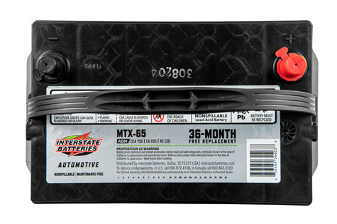 Interstate Battery MTX-65 | RogueFuel.ca | Munro Industries