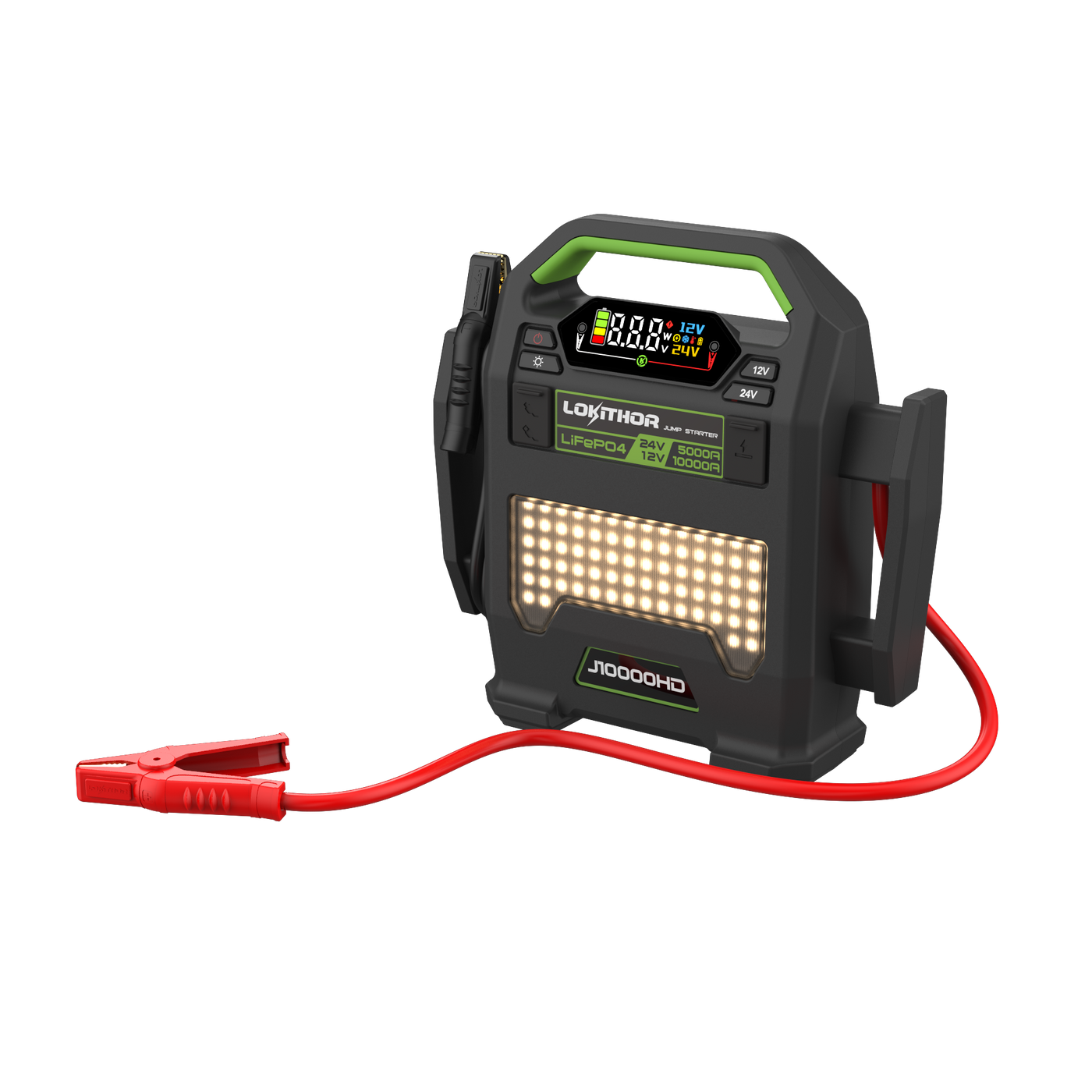 LOKITHOR Heavy Duty Jump Starter with LiFePO4 – 12V/10000Amp & 24V/5000Amp - J10000HD | RogueFuel.ca