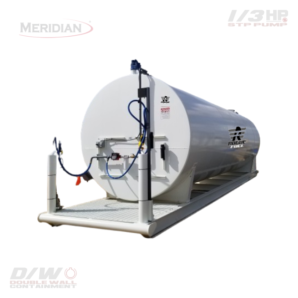 Meridian 35,000 Litre/ 7,699 Gallon Double Wall Fuel Tank Complete Package, Fully Welded Saddle - 64035STP13 | RogueFuel.ca | Munro Industries