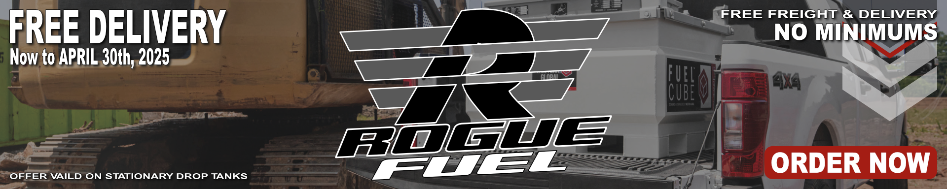 Western Global Fuel Cube Stationary Drop Tank - Free Delivery Offer | Sturgeon County, Alberta | RogueFuel.ca | Munro Industries