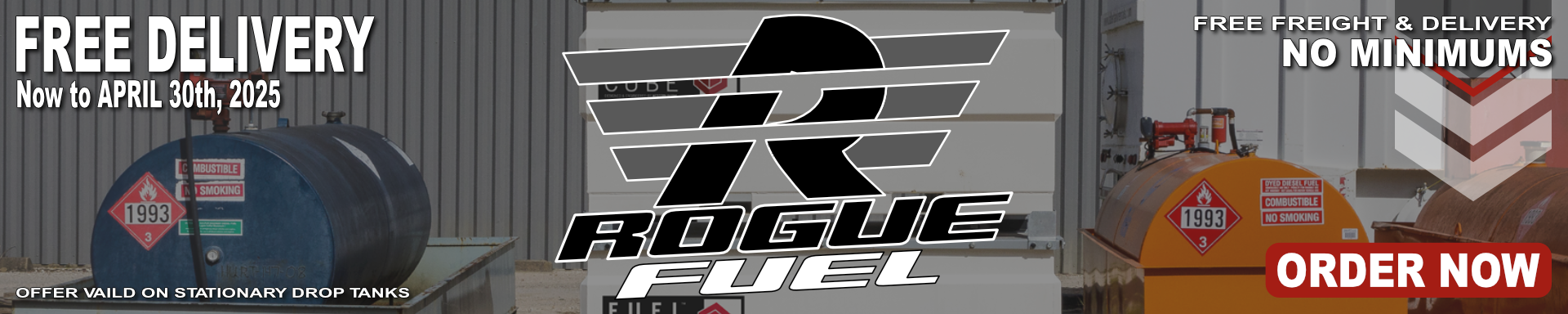 Western Global Fuel Cube Stationary Drop Tank - Free Delivery Offer | Sturgeon County, Alberta | RogueFuel.ca | Munro Industries
