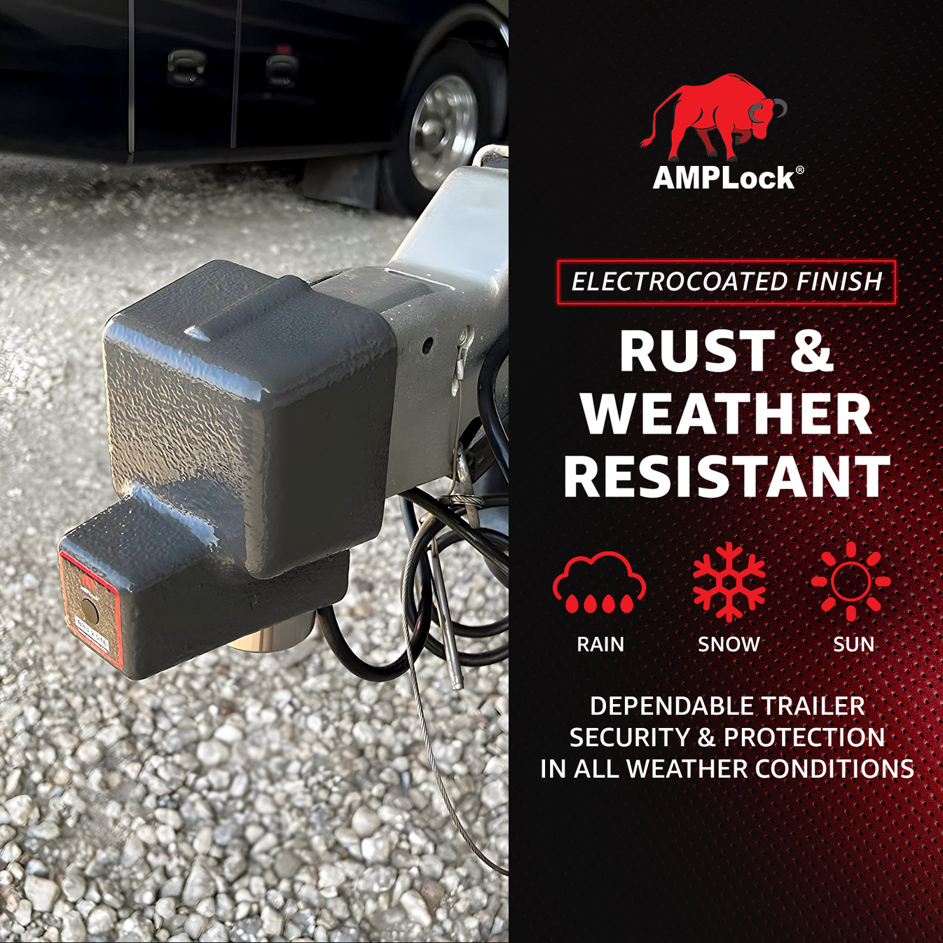 AMPLock Ball Coupler Lock Square Edge Design - BRU-2516 | RogueFuel.ca