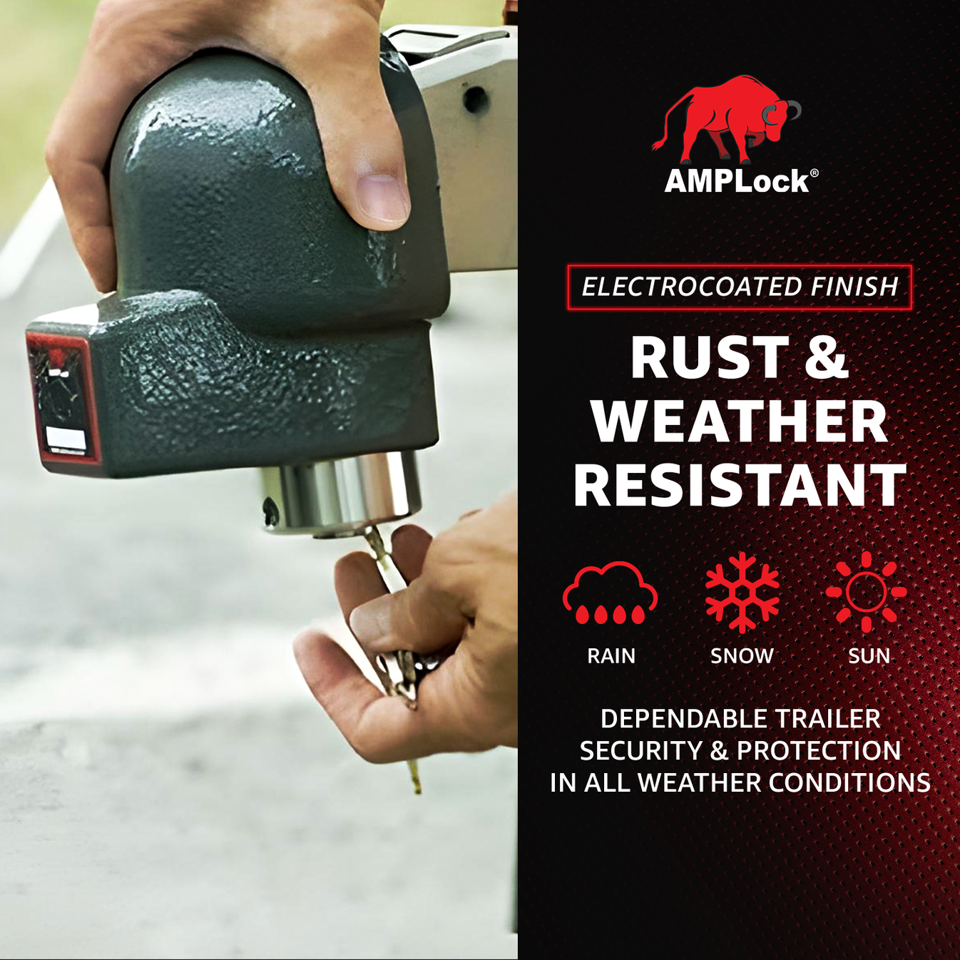 AMPLock Ball Coupler Lock No Lip Design - BRA-2516 | RogueFuel.ca