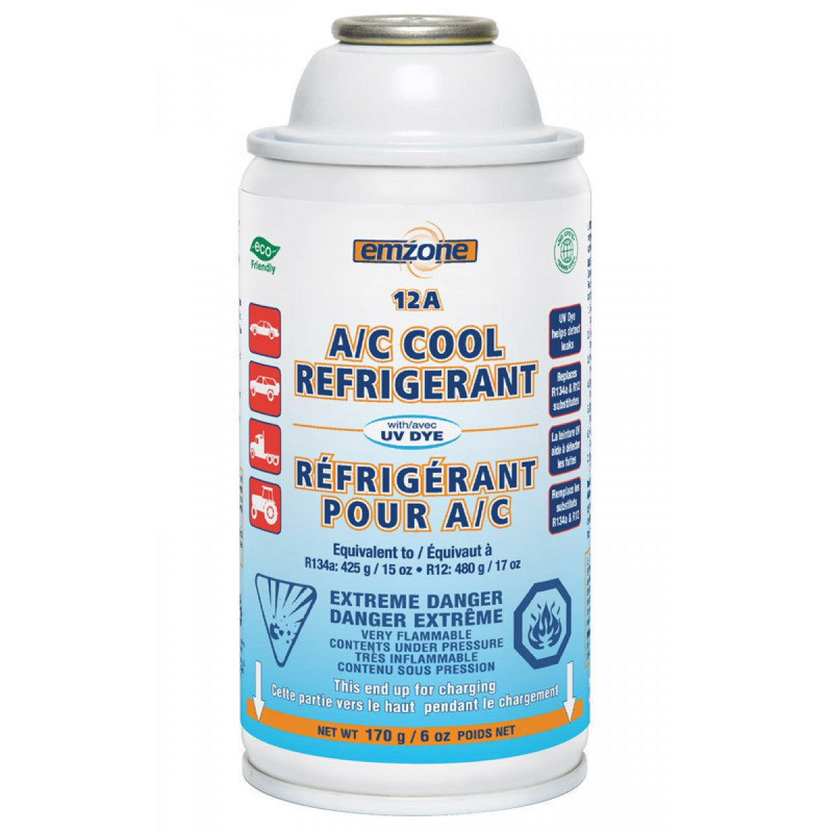 Emzone 12A A/C Cool Refrigerant - 45851 | RogueFuel.ca