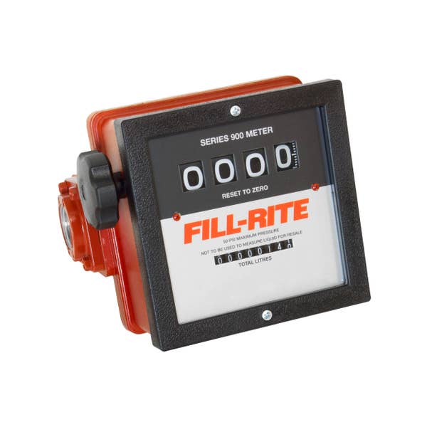 Fill-Rite 23-151 LPM, 1",  4-Digit Mechanical Fuel Transfer Meter, Liters - 901CL | RogueFuel.ca