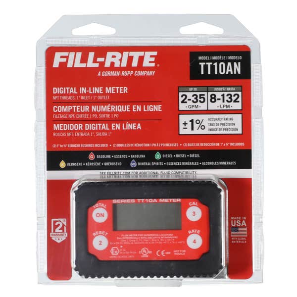 Fill-Rite 2-35 GPM 4-Digit Digital Fuel Transfer Meter - TT10AN | RogueFuel.ca
