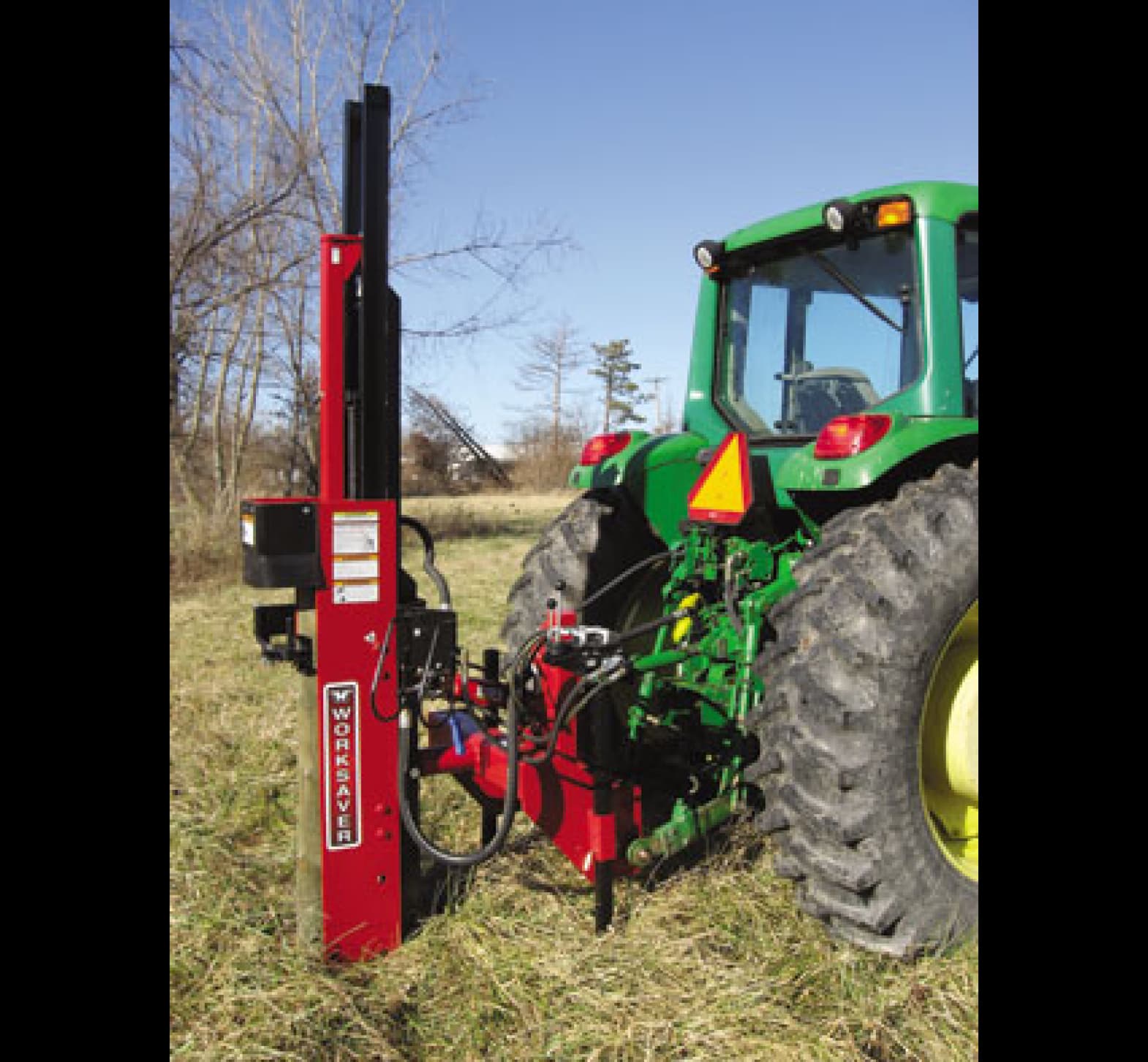 Worksaver 3 Point Hydraulic Post Pounder - HPD16SHC