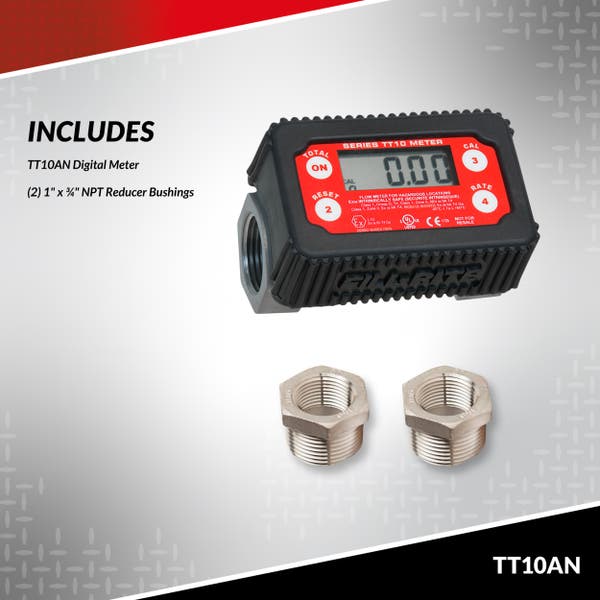 Fill-Rite 2-35 GPM 4-Digit Digital Fuel Transfer Meter - TT10AN | RogueFuel.ca