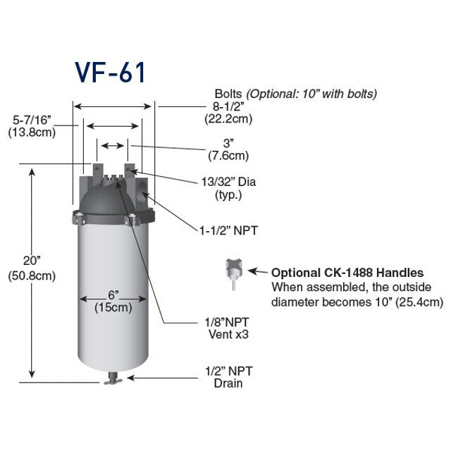 Parker Velcon Clean Filtration Housing - VF-61 | RogueFuel.ca