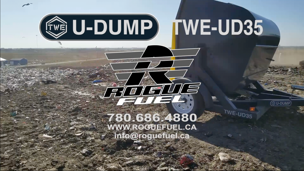 U-DUMP Portable Waste Utility Trailer - 3.5 Yard Bin - TWE-UD35 | RogueFuel.ca | Munro Industries