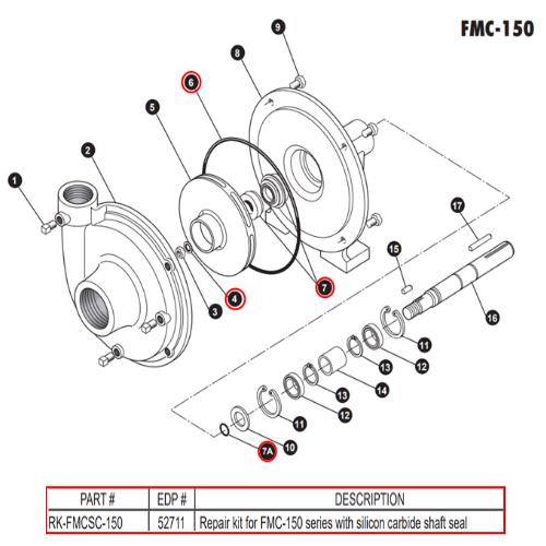 ACE FMC 150 Series Silcon Carbide Repair Kit - RK-FMCSC-150 | RogueFuel.ca