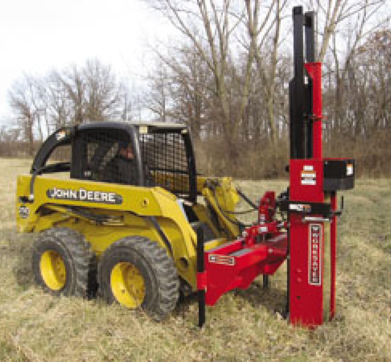 Worksaver Skid Steer Mount Hydraulic Post Driver - HPD16HSS | RogueFuel.ca