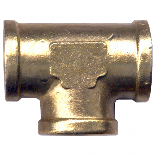 Fairview Brass Tee;1/4 FPT Item #: FVF-101-B | RogueFuel.ca