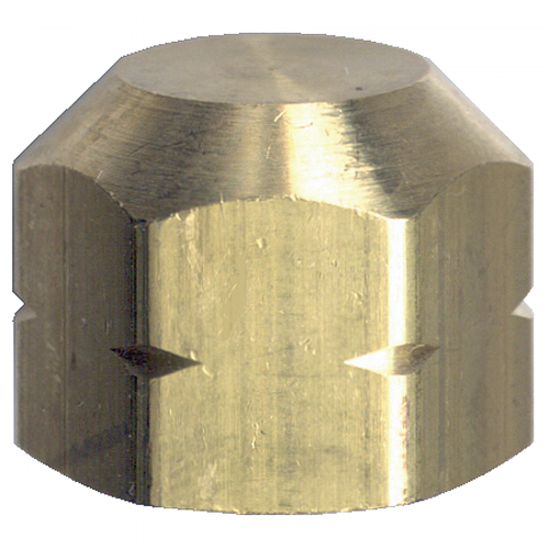 Fairview Brass Cap;1/4 FPT Item #: FVF-108-B | RogueFuel.ca