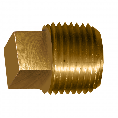 Fairview Brass Square Head Plug;3/4 MPT Item #: FVF-109-E | RogueFuel.ca