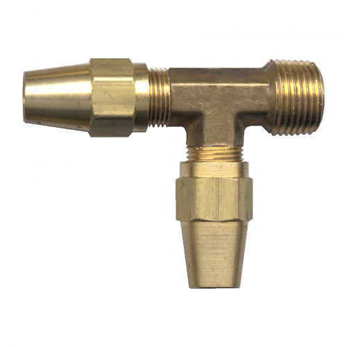 Fairview Tee-Copper AirBrake;1/4x1/4MPT Item #: FVF-1171-4B | RogueFuel.ca
