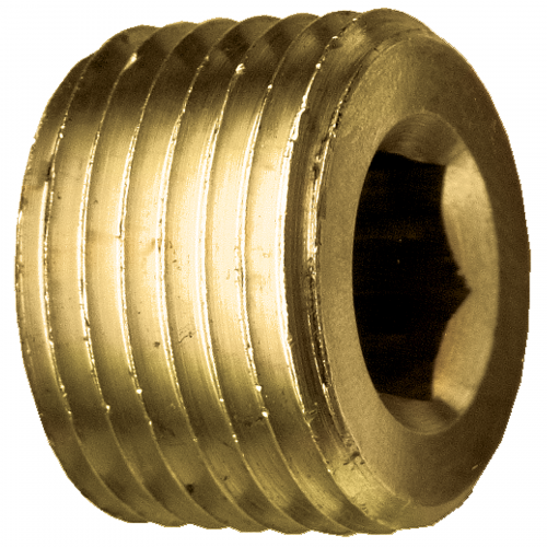 Fairview Brass Plug Hex Sunk;3/8 MPT Item #: FVF-118-C | RogueFuel.ca