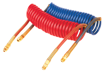 Fairview Coiled AB Assy;15Ft;Red Item #: FVF-1486L-8RED-15 | RogueFuel.ca