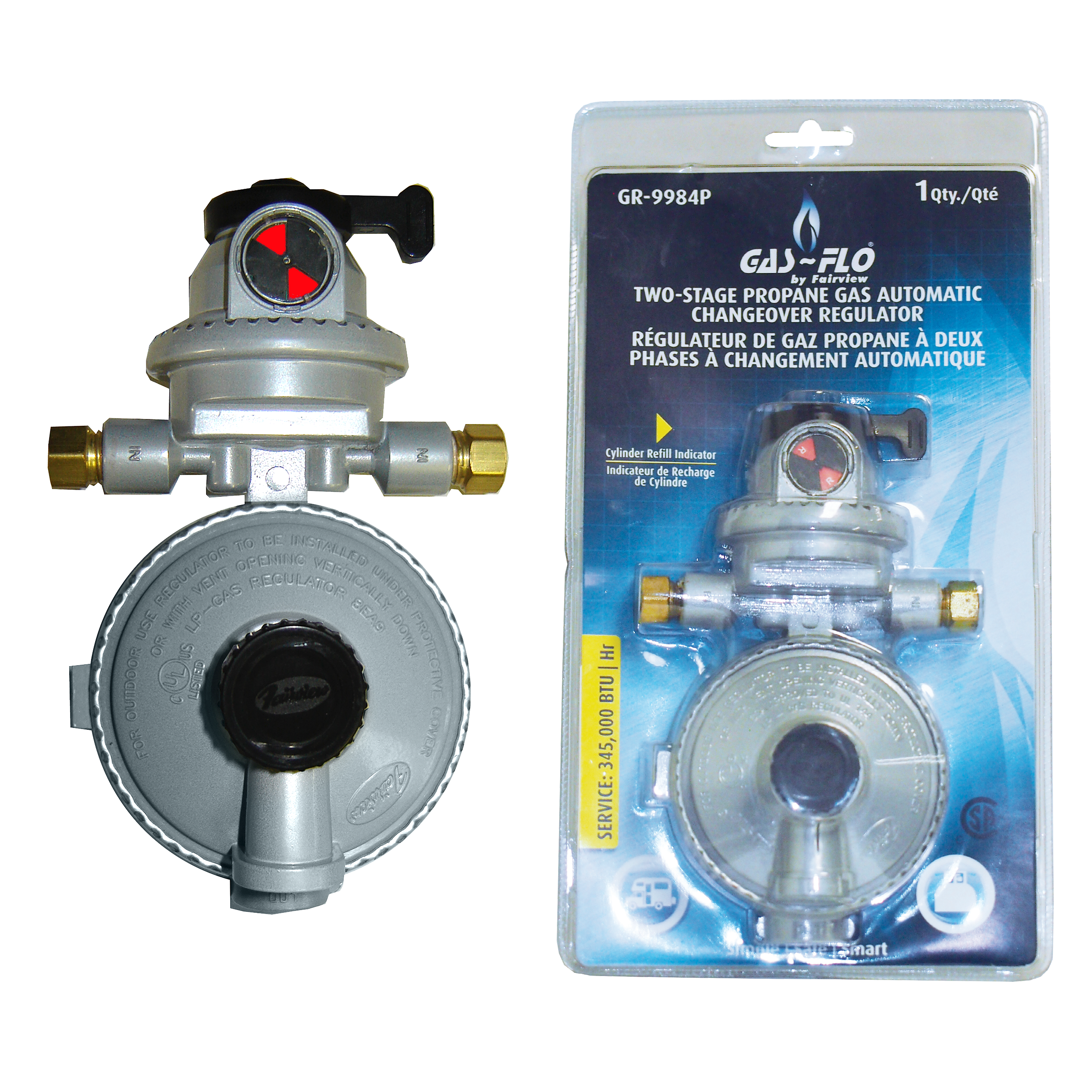 Fairview LPG Auto ChangeOver 2-Stg Regulator Item #: FVF-GR-9984 | RogueFuel.ca