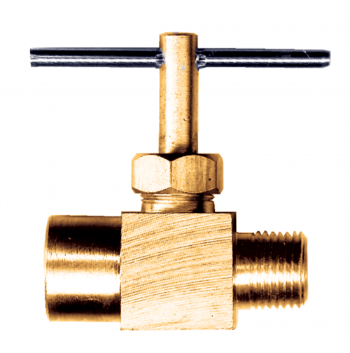 Fairview Needle Valve;1/8 MPTx1/8 FPT;Lead Free Brass Item #: FVF-LF-3120-A | RogueFuel.ca