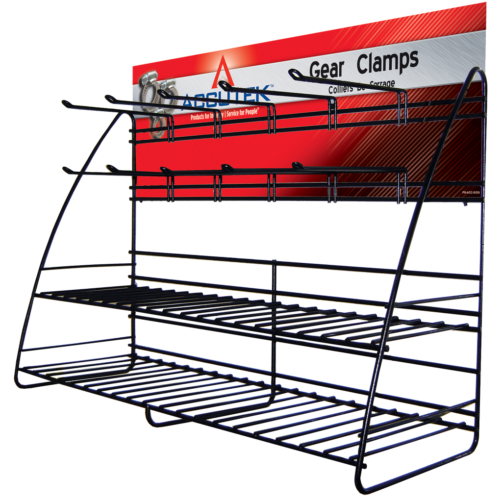 Fairview 10 Gear Clamp Display Rack w/sign FVF-HCR-10-RACK | RogueFuel.ca