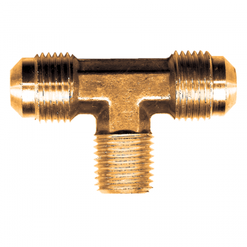 Fairview Brass Tee;1/4M.SAEx1/4MPT Item #: FVF-45-4B | RogueFuel.ca