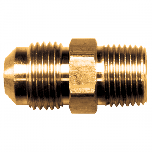 Fairview Connector;1/4 Flarex1/8 MPT;Lead Free Brass Item #: FVF-LF-48-4A | RogueFuel.ca