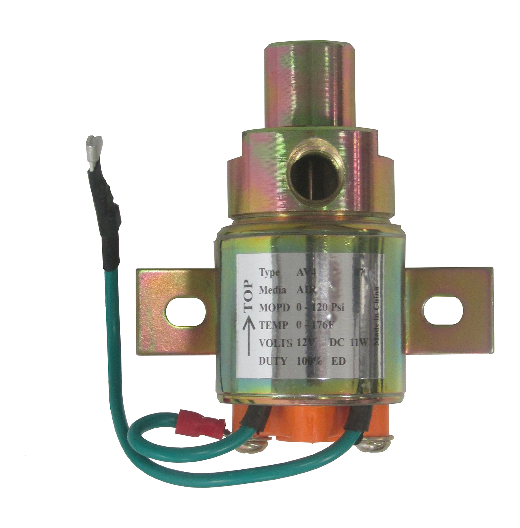 Fairview Solenoid;120PSI;12V;1/4FPT(2);NormClsd Item #: FVF-SV-120B12V | RogueFuel.ca