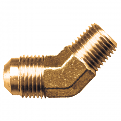 Fairview Brass 45 Elbow;1/4M.SAEx3/8MPT Item #: FVF-54-4C | RogueFuel.ca