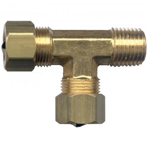Fairview Brass Comp Tee;3/8x1/4 MPTx3/8 Item #: FVF-71-6B | RogueFuel.ca