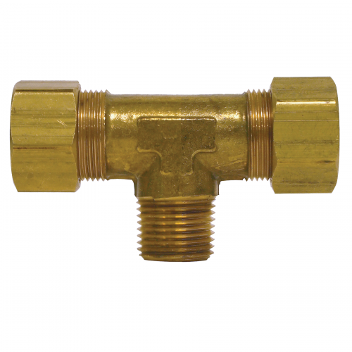 Fairview Brass Comp Tee;3/8x3/8 MPT Item #: FVF-72-6C | RogueFuel.ca