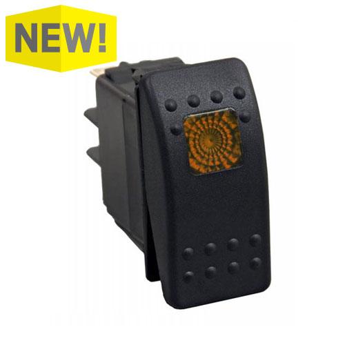 Tiger Lights LIGTLSW1-A LED Rocker/ Toggle Switch - Amber | RogueFuel.ca