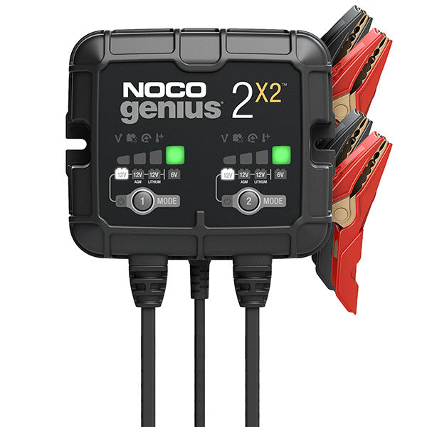 NOCO 2-BANK BATTERY CHARGER (GENIUS2X2) | RogueFuel.ca