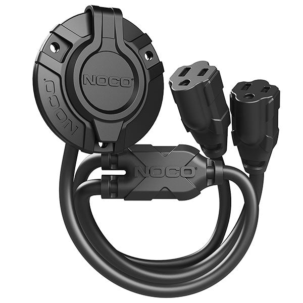 NOCO GCP2 AC PORT PLUG & DUAL 18" EXTENSION CORD (GCP2) | RogueFuel.ca