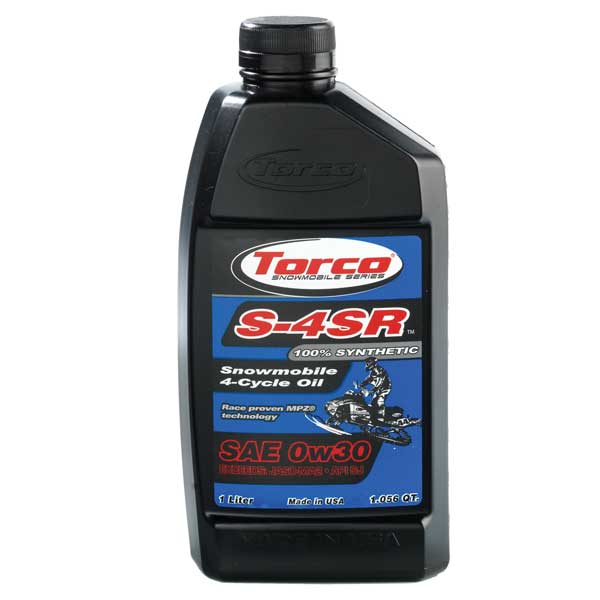 Torco S-4Sr Snowmobile 4-Cycle Oil Sae 0W30 100% Synthetic 12Pk (S650030C)