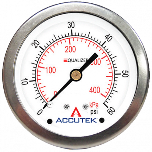 Fairview 0-200PSI Equalizer Gauge;2.5in Face;1/4MPT CBM Item #: FVF-PG-200ZRCD25 | RogueFuel.ca