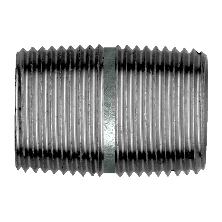 Fairview Galvanized Iron Nipple;2MPT Item #: FVF-GI-112-M | RogueFuel.ca