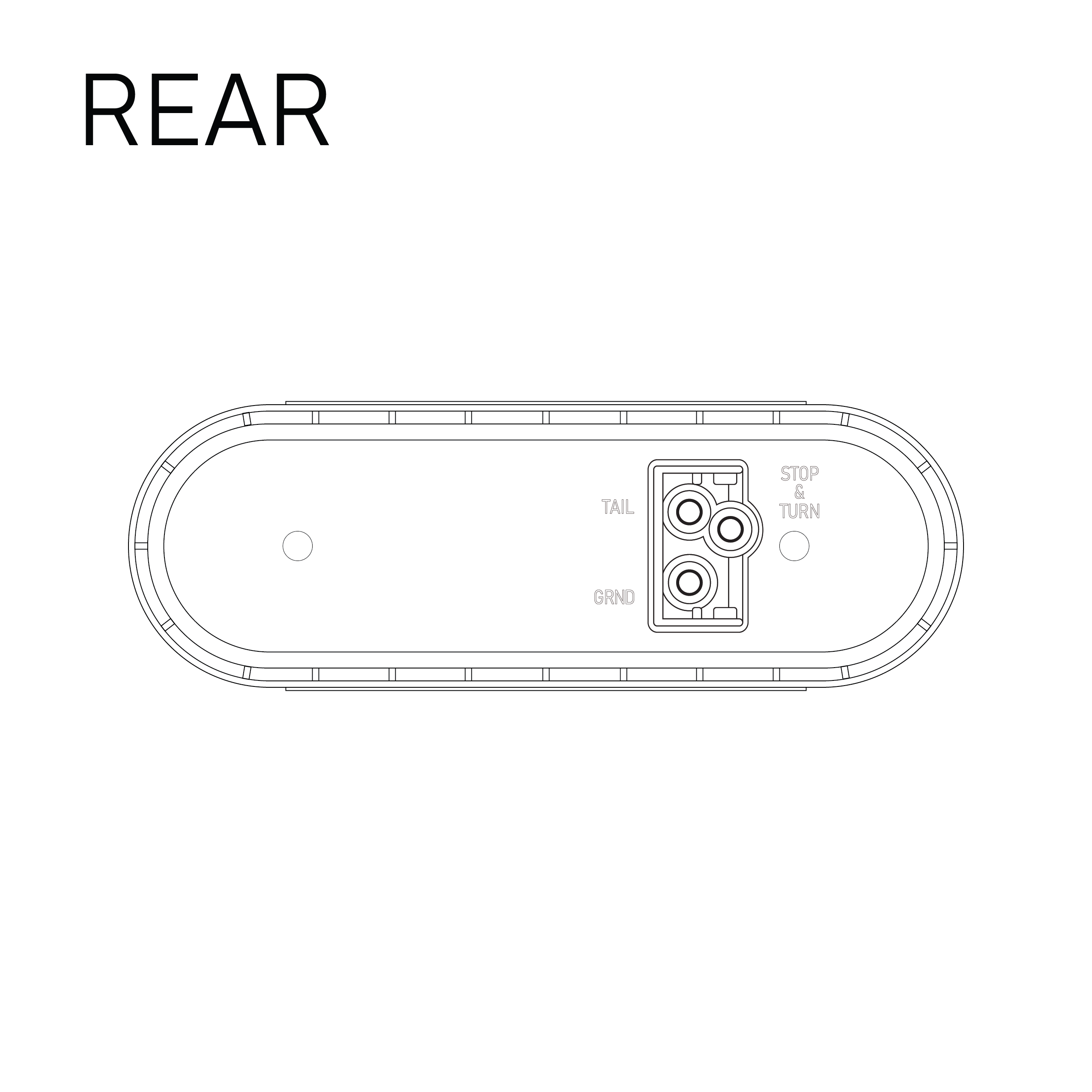 Uni-Bond LIGLED2238H-6C Heated LED 6" Oval Signal Lamp - Clear | RogueFuel.ca