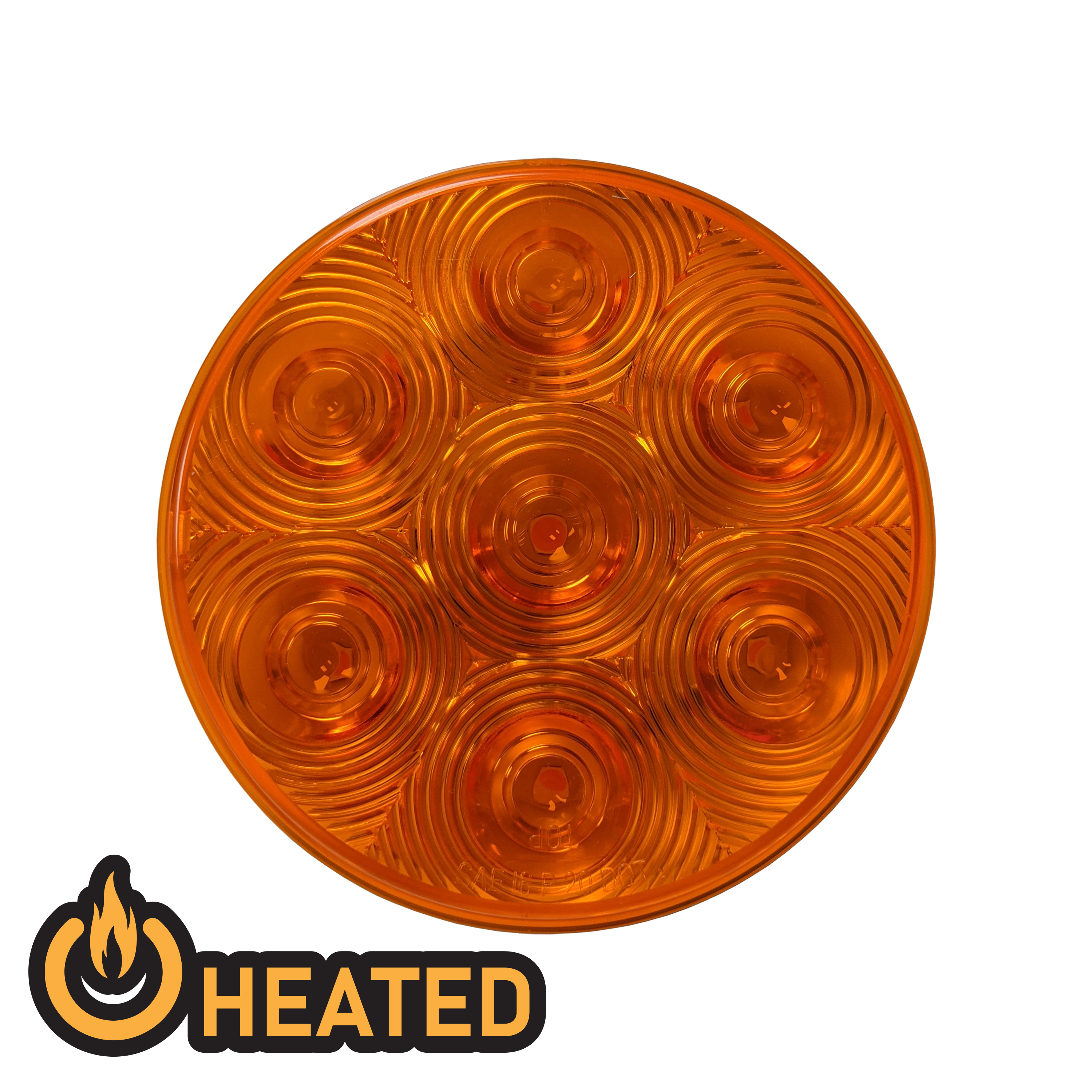 Uni-Bond LED4000H-7A Heated LED 4" Round Signal Lamp - Amber | RogueFuel.ca