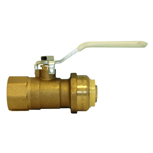 Fairview 1/2Lx1/2FPT BF Pushfit Ball Valve;Lead Free Brass Item #: FVF-LF-BVBF2126-10 | RogueFuel.ca