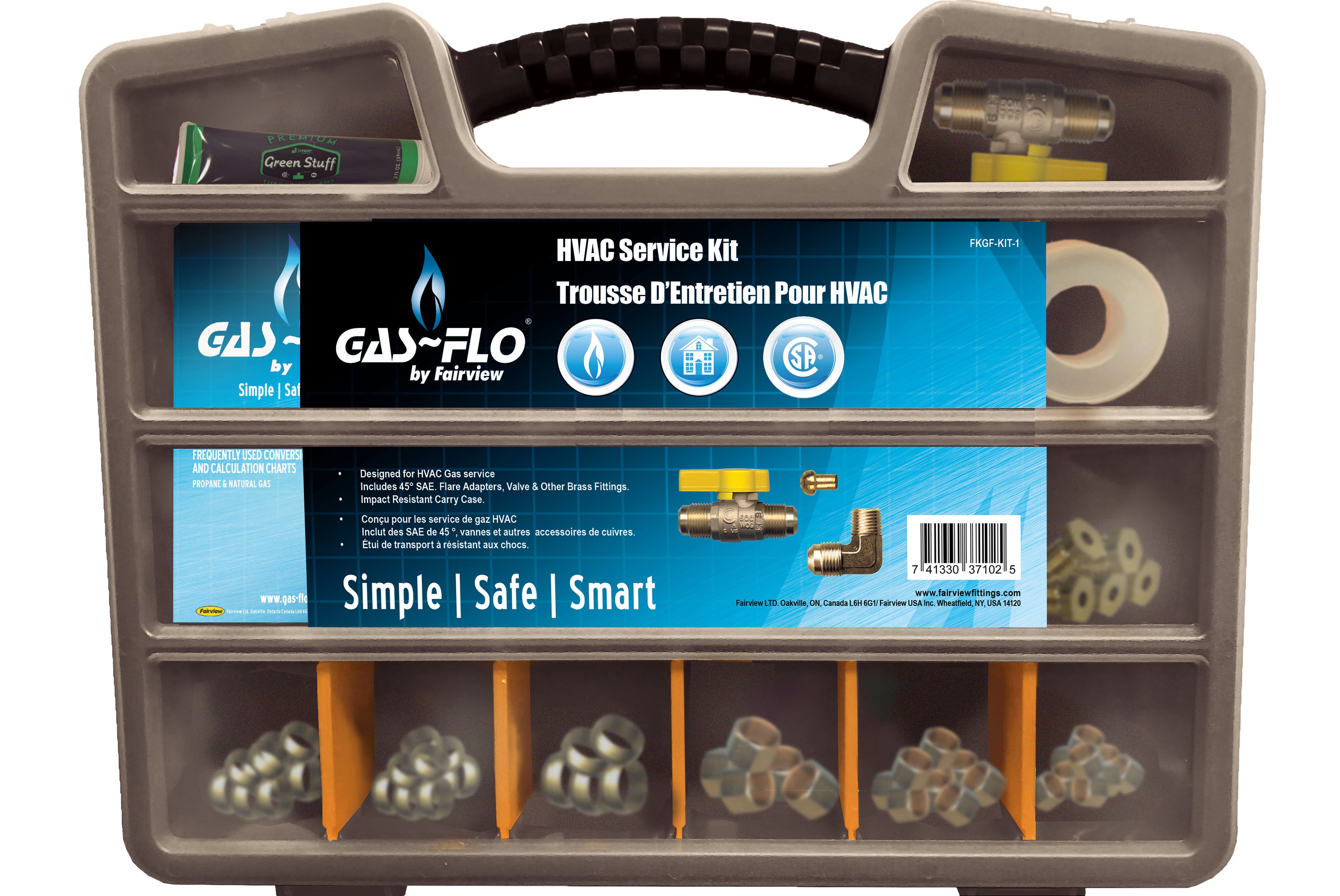 Fairview GAS/HVAC Field Srvc Kit Item #: FVF-FKGF-KIT-1 | RogueFuel.ca