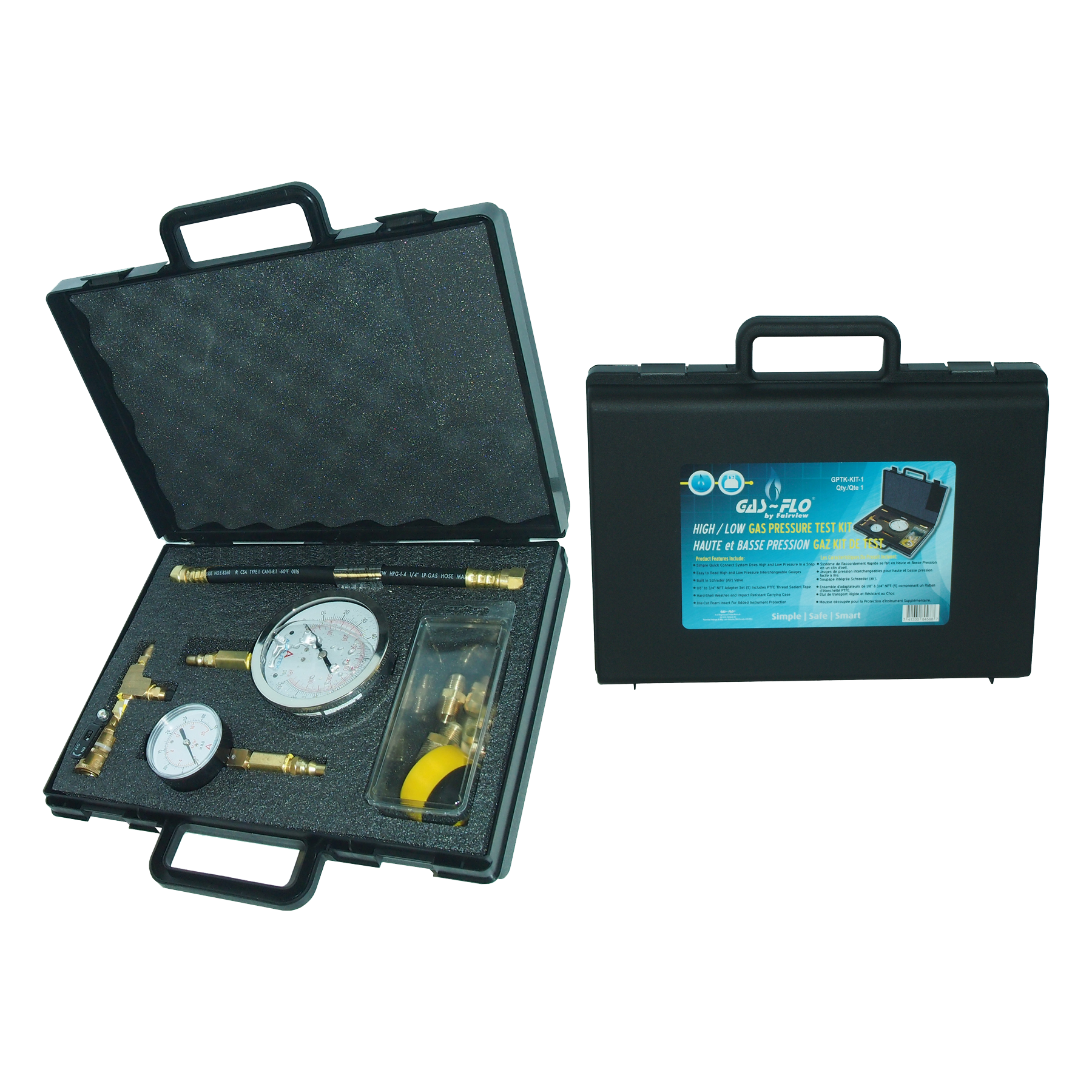 Fairview Gas High/Low Pressure Test Kit Item #: FVF-GPTK-KIT-1 | RogueFuel.ca