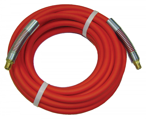 Fairview 3/8ID Select PVC Assy;Red;1/4MPTx100ftw/ SGuard Item #: FVF-PAR6RED-100B-SG | RogueFuel.ca