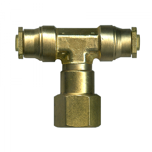 Fairview DOT PTC Tee;1/4x1/8FPT SW Item #: FVF-PC1478SW-4A | RogueFuel.ca