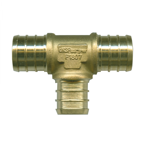 Fairview Pex Tee 3/4x1/2x1/2;Lead Free Brass Item #: FVF-LF-PEX-123-141010 | RogueFuel.ca