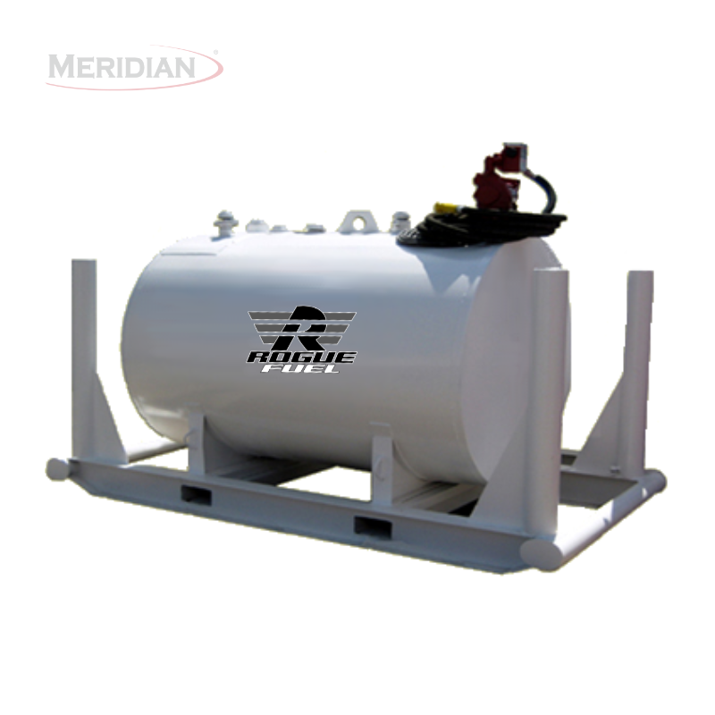 Rogue Fuel| Meridian - 2,300 Litre/ 500 Gallon Double Wall Fuel Tank Complete Package, Fully Welded Saddle - Model#: RF64013DWCPFPB | RogueFuel.ca | Munro Industries Sturgeon County, Alberta