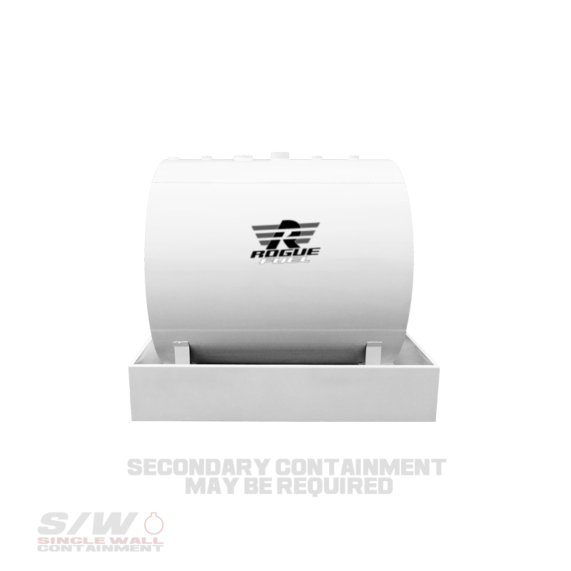 Rogue Fuel| Meridian - 2,300 Litre/ 500 Gallon Single Wall Utility Fuel Tank & Skid Complete With Fuel Pump Package, Arctic Hose & Automatic Shut Off Nozzle - Model#: RF64150SWCP | RogueFuel.ca | Munro Industries Sturgeon County, Alberta