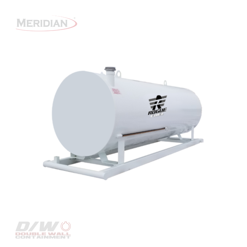 Rogue Fuel| Meridian - 4,600 Litre/ 1000 Gallon Double Wall Utility Fuel Tank & Skid - Model#: RF64180TS | RogueFuel.ca | Munro Industries Sturgeon County, Alberta