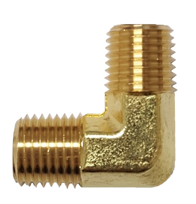 Fairview Brass 90 Elbow;1/4 MPT Item #: FVF-99-B | RogueFuel.ca